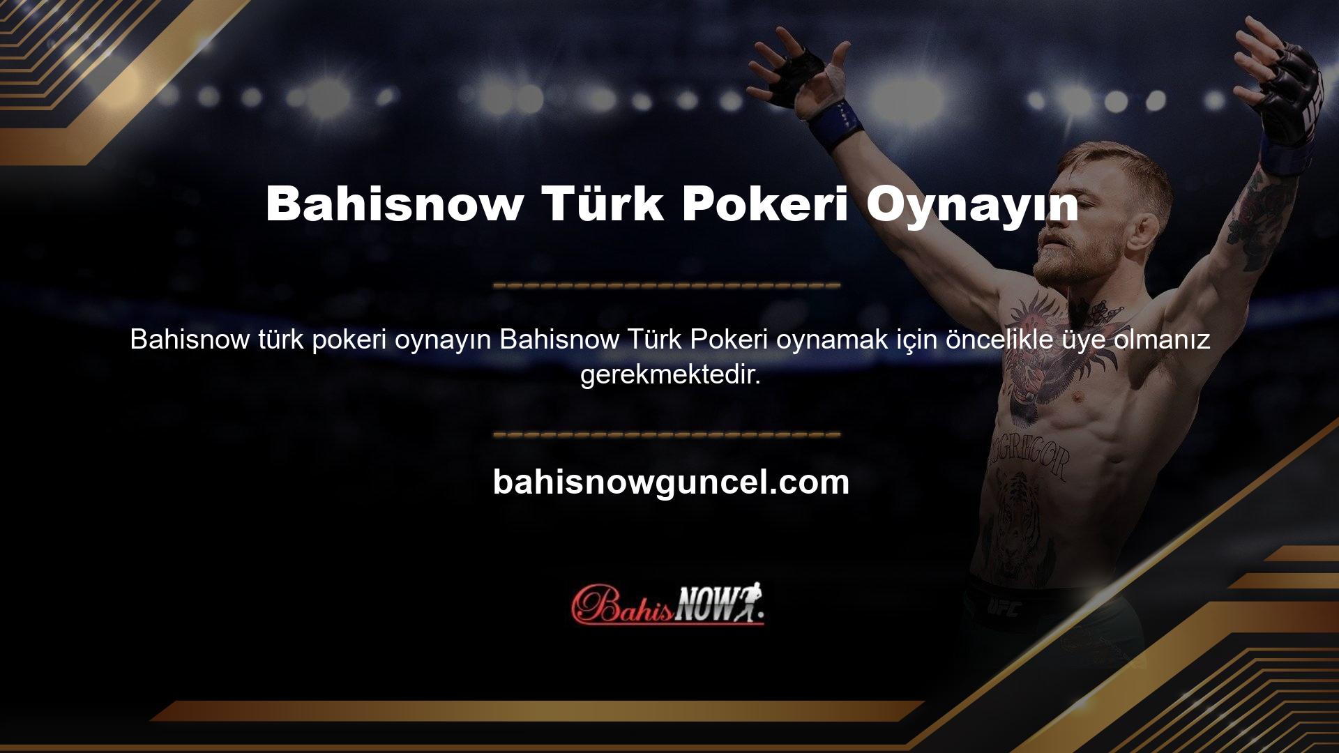 Casino ve canlı casino seçeneklerinde Türk Pokeri bölümünü göreceksiniz