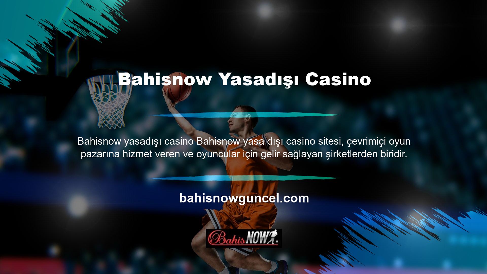Bahisnow Bahis Sitesi, internette canlı bahis ve casino oyun hizmetleri sunan lider bir sağlayıcıdır ve içeriği tüm bahisçilerin ihtiyaçlarına uygundur