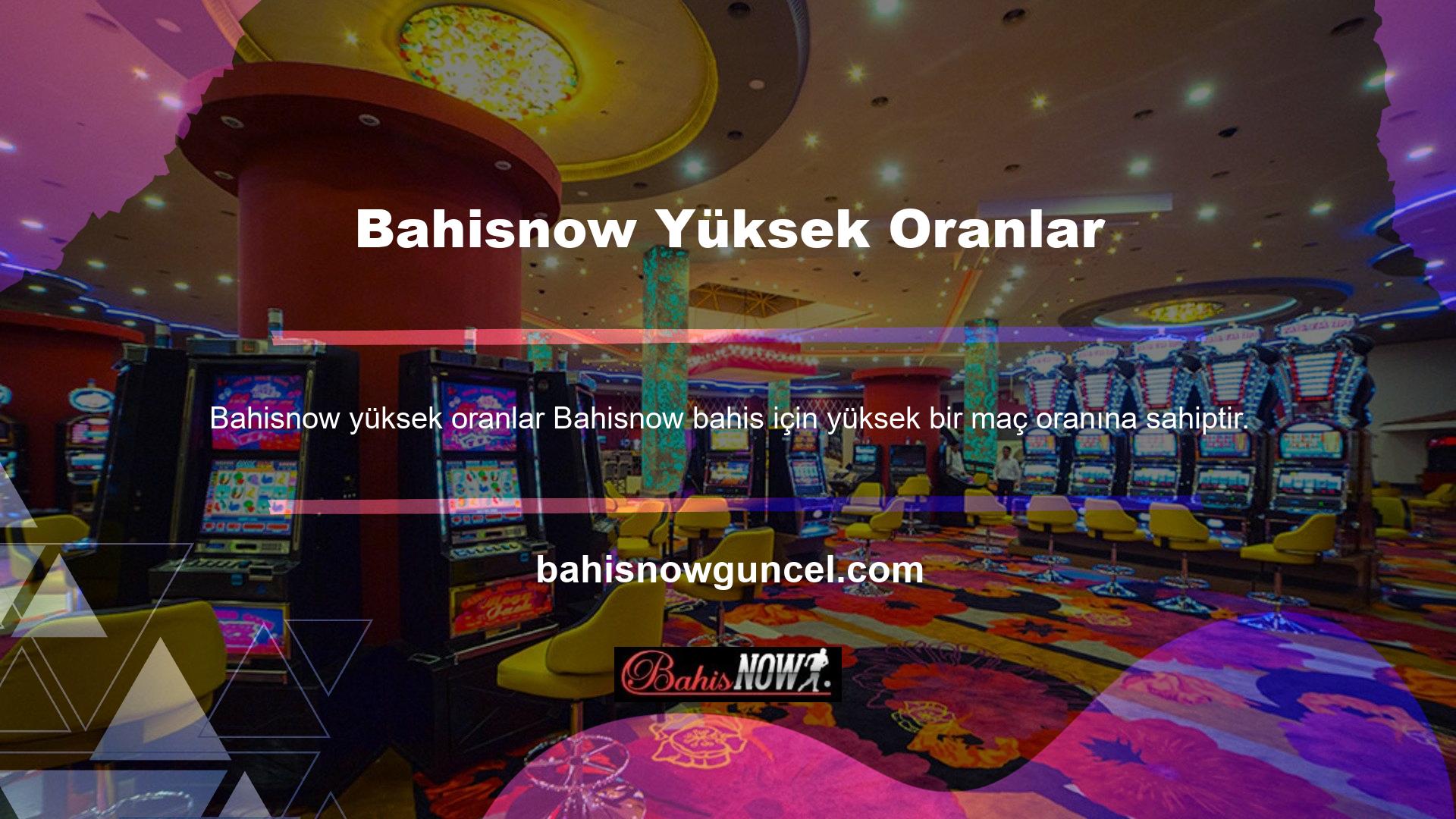 Bahisnow hem yasadışı hem de yasal bahis siteleri için yüksek maç oranına sahip yasal bir bahis sitesidir